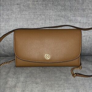 Tory Burch Brown Leather Crossbody Bag